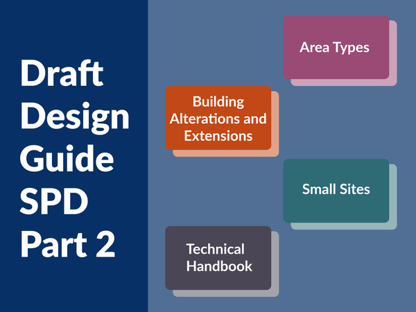 Words "Area Types", "Building alterations and extensions", "Small sites" and "Technical handbook" in boxed